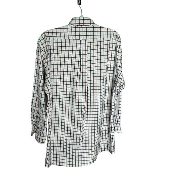 Faconnable Men's Classic Fit Dress Shirt Size 16.5 Long Sleeve Plaid Made in USA - Picture 8 of 11